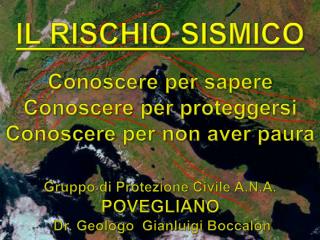 IL RISCHIO SISMICO