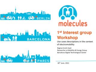 1 st Interest group Workshop Use cases descriptions in the context of electromobility