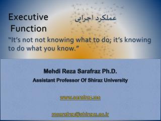 Mehdi Reza Sarafraz Ph.D. Assistant Professor Of Shiraz University sarafraz