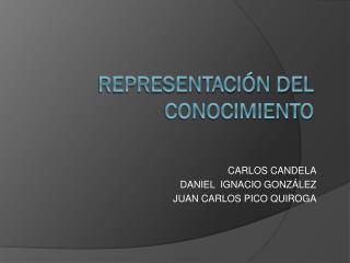 REPRESENTACIÓN DEL CONOCIMIENTO