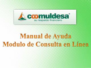 Manual de Ayuda Modulo de Consulta en Línea