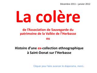 Histoire d’une ex -collection ethnographique à Saint-Donat sur l’Herbasse