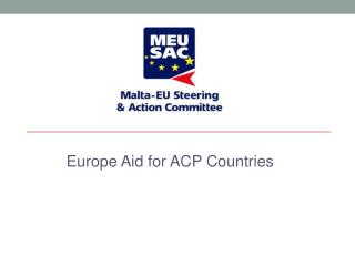 Europe Aid for ACP Countries
