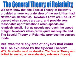 PPT - The General Theory of Relativity PowerPoint Presentation, free ...