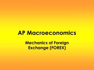 AP Macroeconomics