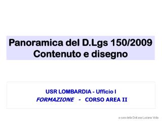 USR LOMBARDIA - Ufficio I FORMAZIONE - CORSO AREA II