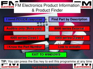 FM Electronics Product Information &amp; Product Finder