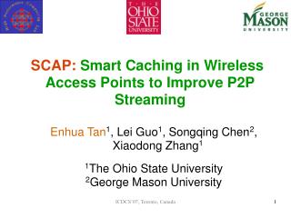 SCAP: Smart Caching in Wireless Access Points to Improve P2P Streaming