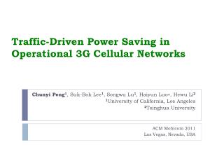 Traffic-Driven Power Saving in Operational 3G Cellular Networks