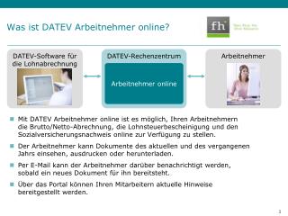 Was ist DATEV Arbeitnehmer online?