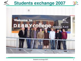 Students exchange 2007