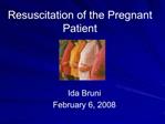Resuscitation of the Pregnant Patient