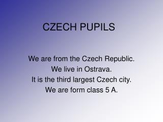 CZECH PUPILS
