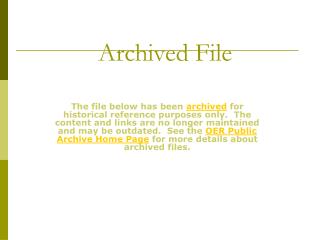 Archived File