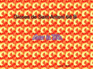 Gloses de Sant Antoni 6è B