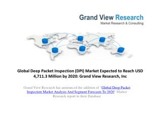 Deep Packet Inspection Market Segment to 2020