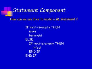 Statement Component