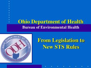 Ohio Department of Health Bureau of Environmental Health