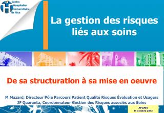 De sa structuration à sa mise en oeuvre