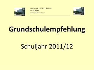 Grundschulempfehlung Schuljahr 2011/12