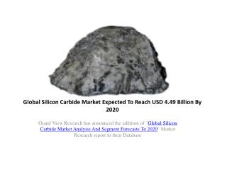 Silicon Carbide Market Outlook to 2020