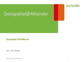 Geospatial@Alliander