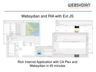 Websydian and RIA with Ext JS