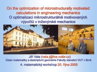 4. matematický workshop 20. října 2005