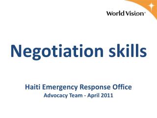 Negotiation skills