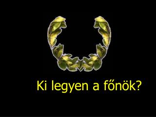Ki legyen a főnök?