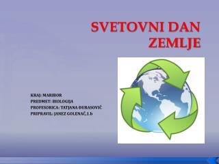 SVETOVNI DAN ZEMLJE