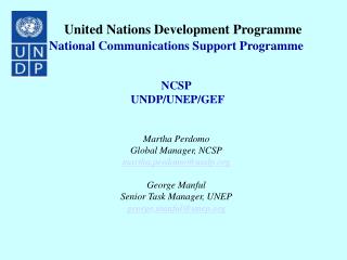 United Nations Development Programme