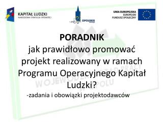 -zadania i obowiązki projektodawców