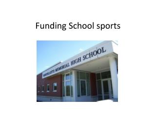 Funding School sports