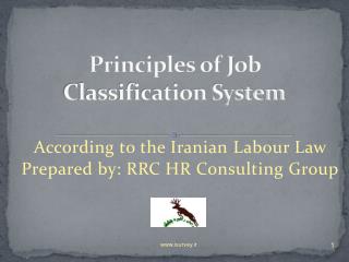 Principles of Job Classification System