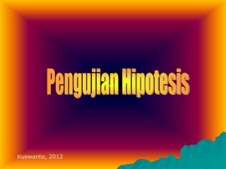 Pengujian Hipotesis