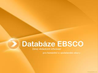Databáze EBSCO