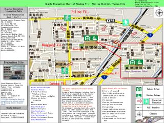 Simple Evacuation Chart of Sindong Vil., Sinying District, Tainan City