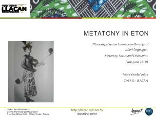 metatony in Eton