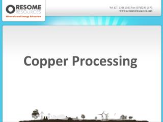 Copper Processing