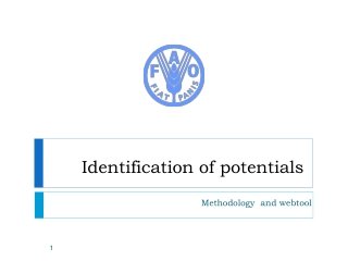 Identification of potentials