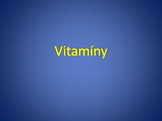 Vitamíny