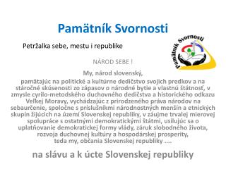 Pamätník Svornosti