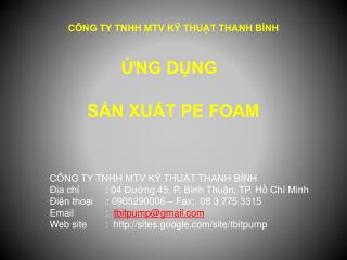 CÔNG TY TNHH MTV KỸ THUẬT THANH BÌNH