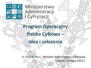 Program Operacyjny Polska Cyfrowa – idea i założenia