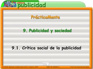 9. Publicidad y sociedad