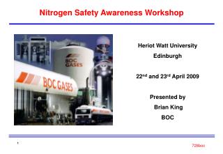 Nitrogen Safety Awareness Workshop