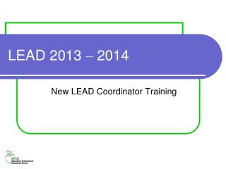 LEAD 2013 – 2014