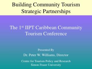 Building Community Tourism Strategic Partnerships