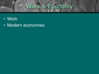 Work & Economy